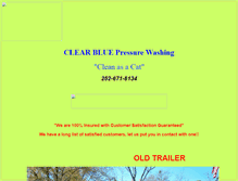 Tablet Screenshot of clearbluepressurewashing.com